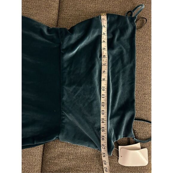 After Six Dutch Blue Lux Velvet Bridesmaid Dress Size 10 NWT Cowl Neck Y2K Dessy - Picture 9 of 10